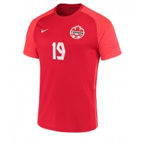 Kanada Alphonso Davies #19 Domáci futbalový dres MS 2022 Krátky Rukáv